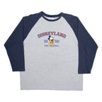 DISNEY Mens T-Shirt Grey Long Sleeve L