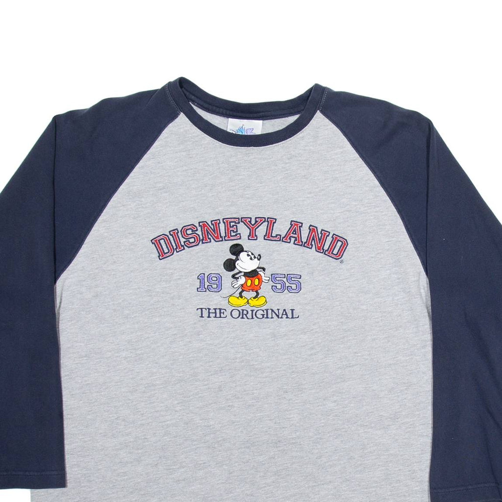 DISNEY Mens T-Shirt Grey Long Sleeve L