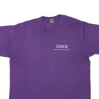 THE BEST Mens Purple Coach Armory Gymnastics Center Graphic T-Shirt L Short