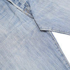 LEVI'S 501 Mens Blue Regular Straight Denim Cotton Light W33 L34 Classic Fit