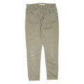 LEVI'S Womens Trousers Green Regular Skinny W29 L27