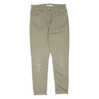 LEVI'S Womens Trousers Green Regular Skinny W29 L27