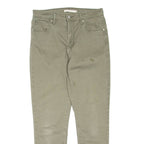 LEVI'S Womens Trousers Green Regular Skinny W29 L27