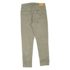 LEVI'S Womens Trousers Green Regular Skinny W29 L27