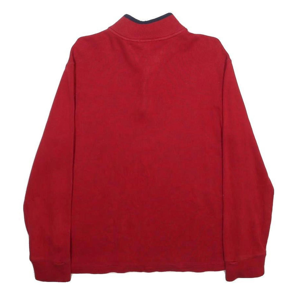 POLO RALPH LAUREN Boys Red Pullover Plain Crew Neck Basic Knit XL Cotton Jumper