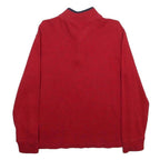 POLO RALPH LAUREN Boys Red Pullover Plain Crew Neck Basic Knit XL Cotton Jumper