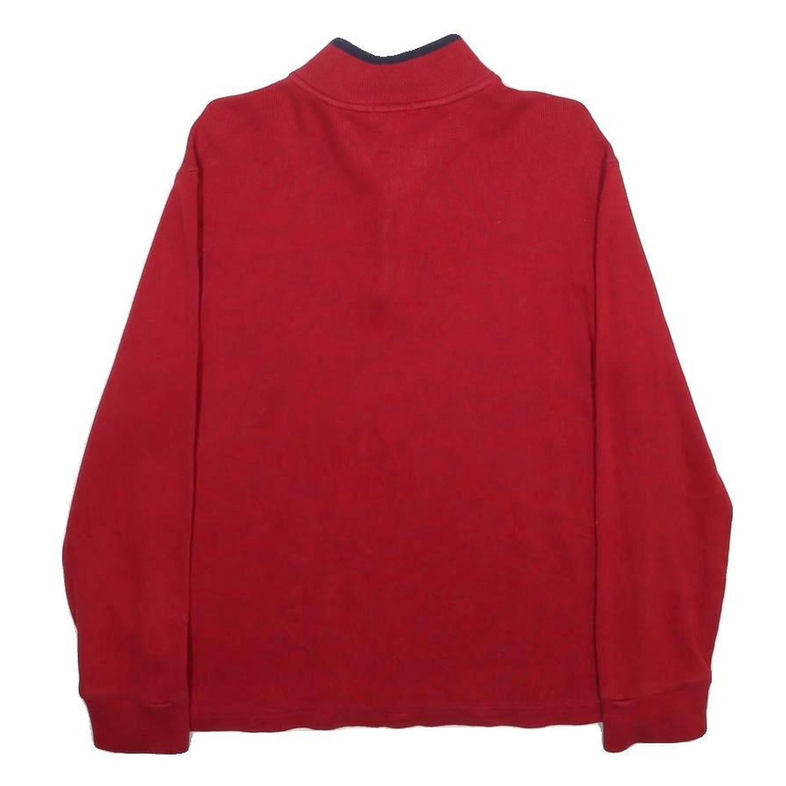 POLO RALPH LAUREN Boys Red Pullover Plain Crew Neck Basic Knit XL Cotton Jumper