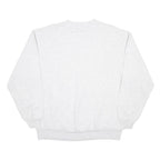 JERZEES Mens White Celebrate Diversity Globe Crew Neck L Cotton Blend Sweatshirt