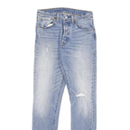 LEVI'S 501S Womens Slim Blue Denim Raw Button W27 L32 Slim Fit Jeans