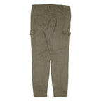CHICOREE Cargo Womens Trousers Green Regular Tapered W33 L28