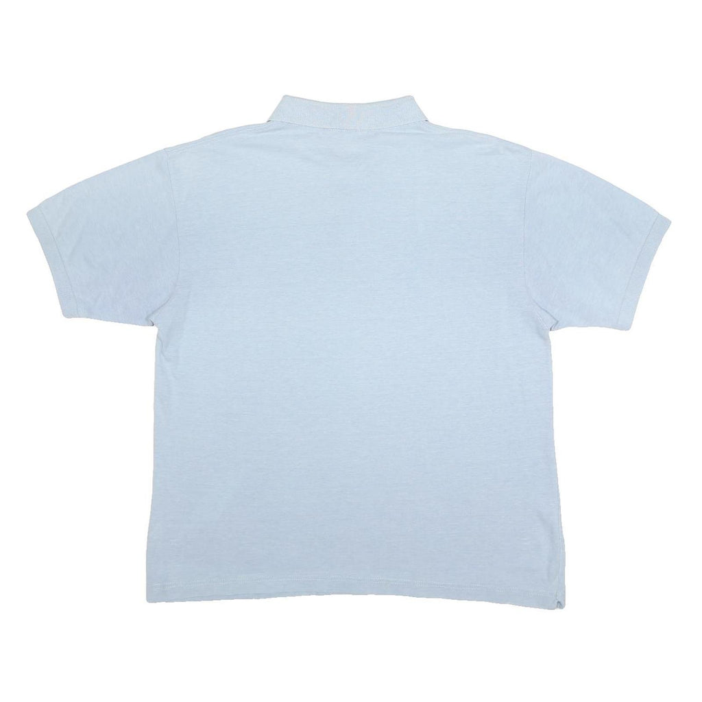 KAPPA Womens Blue Short Sleeve Plain XL Cotton Blend Polo Shirt Casual