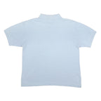 KAPPA Womens Blue Short Sleeve Plain XL Cotton Blend Polo Shirt Casual