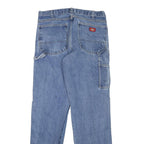 DICKIES Mens Regular Blue Denim Jeans W34 L34 Zip Cotton Blend Classic Casual