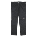 DICKIES Mens Black Slim Cotton Trousers W30 L32 Workwear Casual Zip Fastening