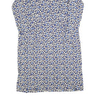 WHITE STUFF Womens Blue & Cream Floral Day Woven Knee Length Dress UK 12