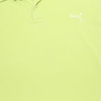 PUMA Mens Yellow Short Sleeve Polo Shirt M Cotton Logo Casual Sportswear