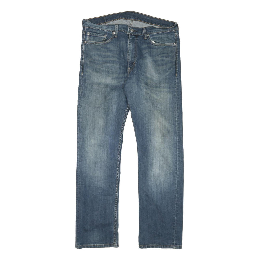 LEVI'S Mens Blue Regular Straight Denim Medium W36 L32 Classic Cotton Blend