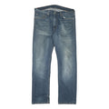 LEVI'S Mens Blue Regular Straight Denim Medium W36 L32 Classic Cotton Blend