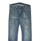 LEVI'S Mens Blue Regular Straight Denim Medium W36 L32 Classic Cotton Blend