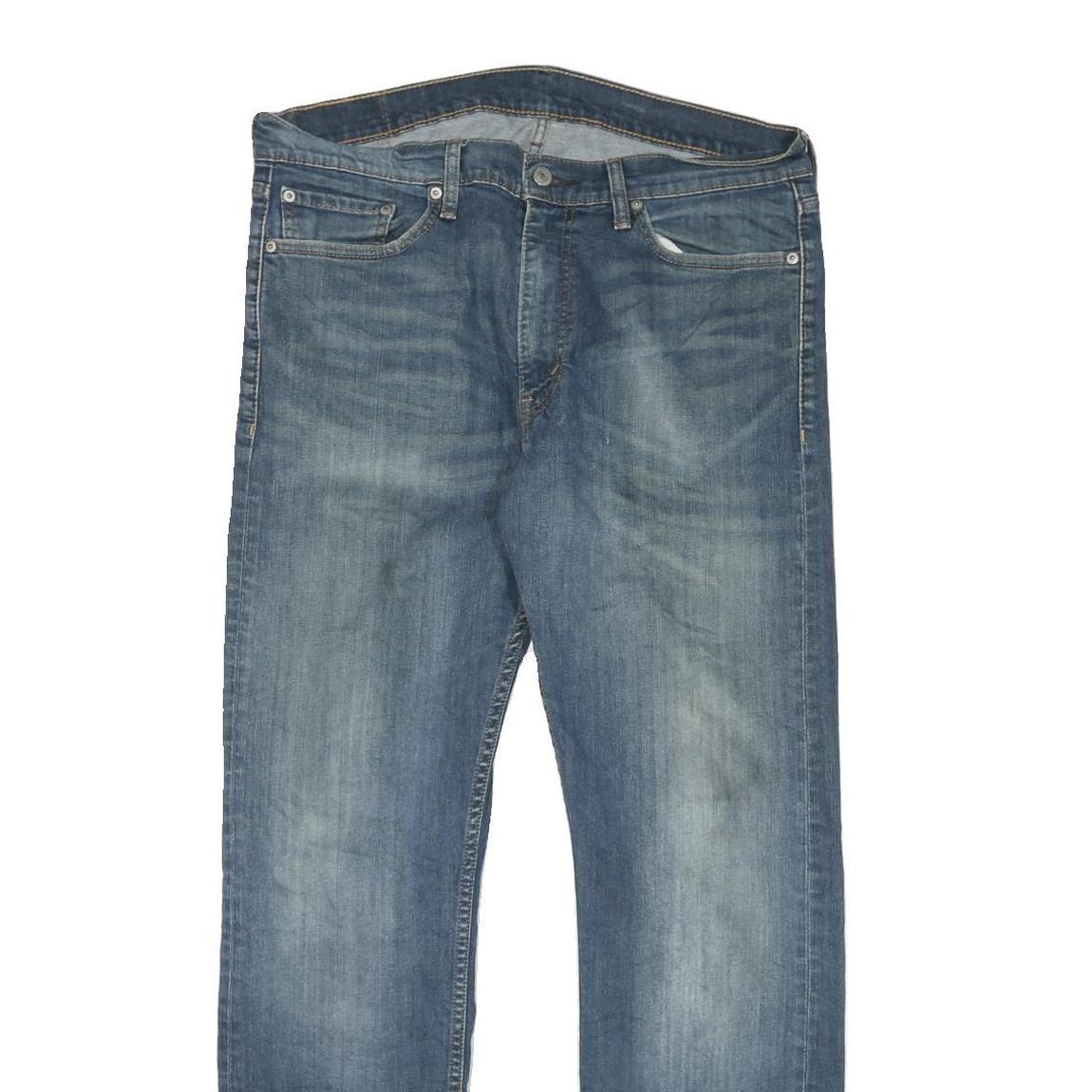 LEVI'S Mens Blue Regular Straight Denim Medium W36 L32 Classic Cotton Blend