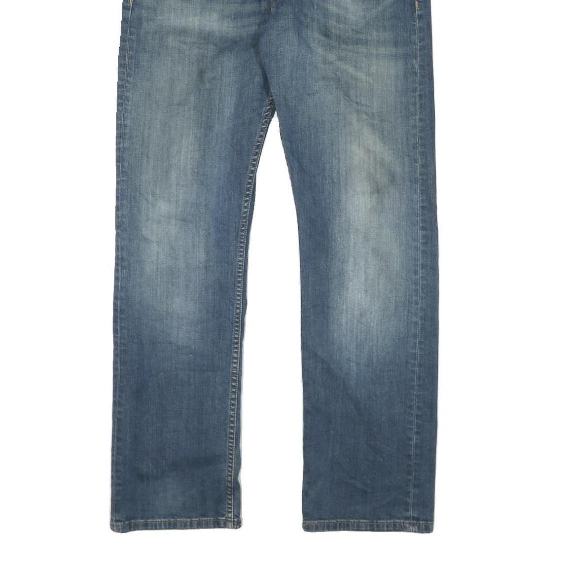 LEVI'S Mens Blue Regular Straight Denim Medium W36 L32 Classic Cotton Blend