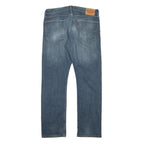 LEVI'S Mens Blue Regular Straight Denim Medium W36 L32 Classic Cotton Blend