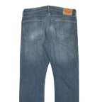 LEVI'S Mens Blue Regular Straight Denim Medium W36 L32 Classic Cotton Blend