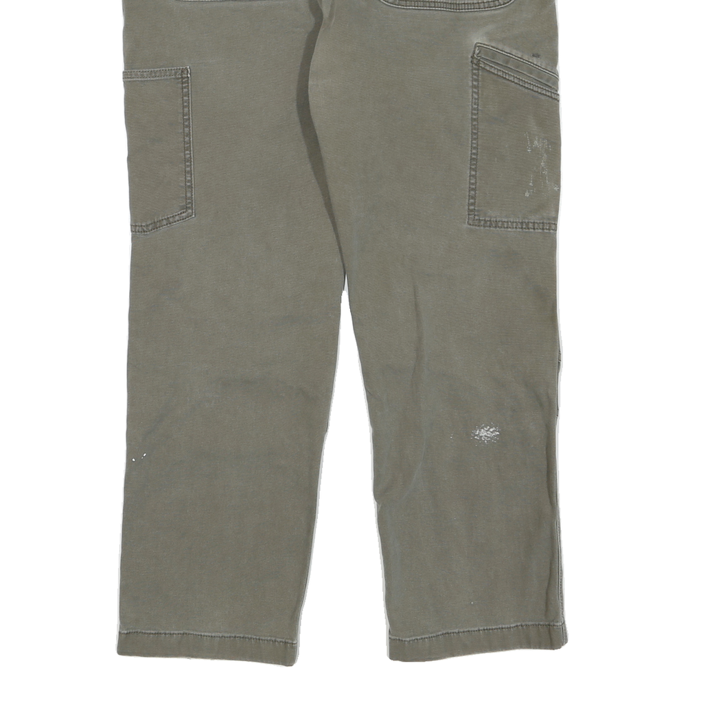 CARHARTT Mens Regular Fit Straight Leg Denim Blue W32 L30 Workwear Durable Zip