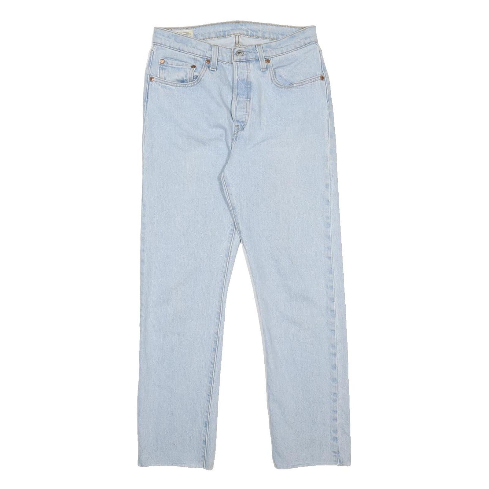 LEVI'S 501 BIG E Womens Jeans Blue Regular Straight Denim Light W27 L28 Classic