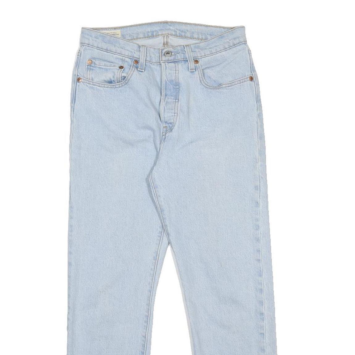 LEVI'S 501 BIG E Womens Jeans Blue Regular Straight Denim Light W27 L28 Classic
