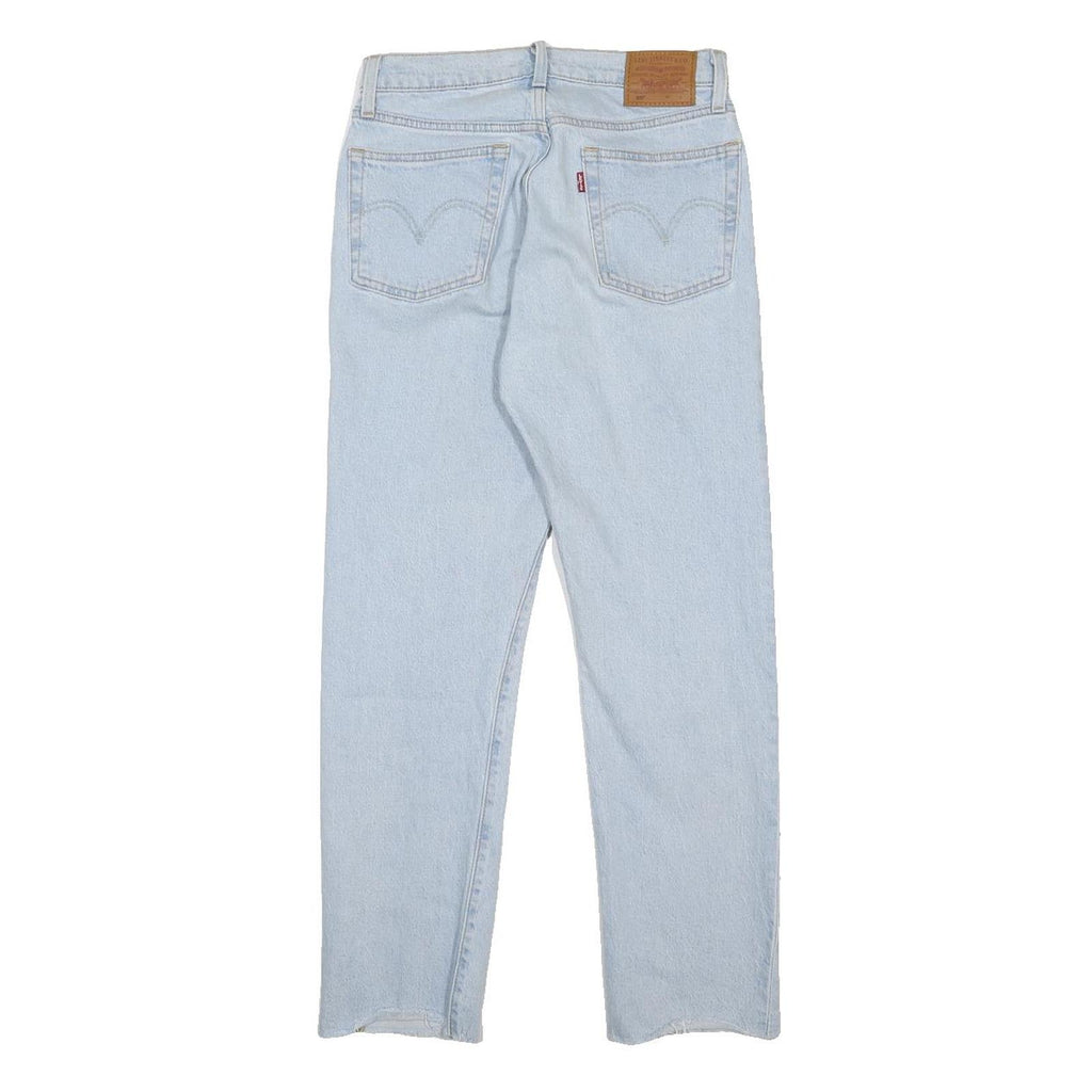 LEVI'S 501 BIG E Womens Jeans Blue Regular Straight Denim Light W27 L28 Classic