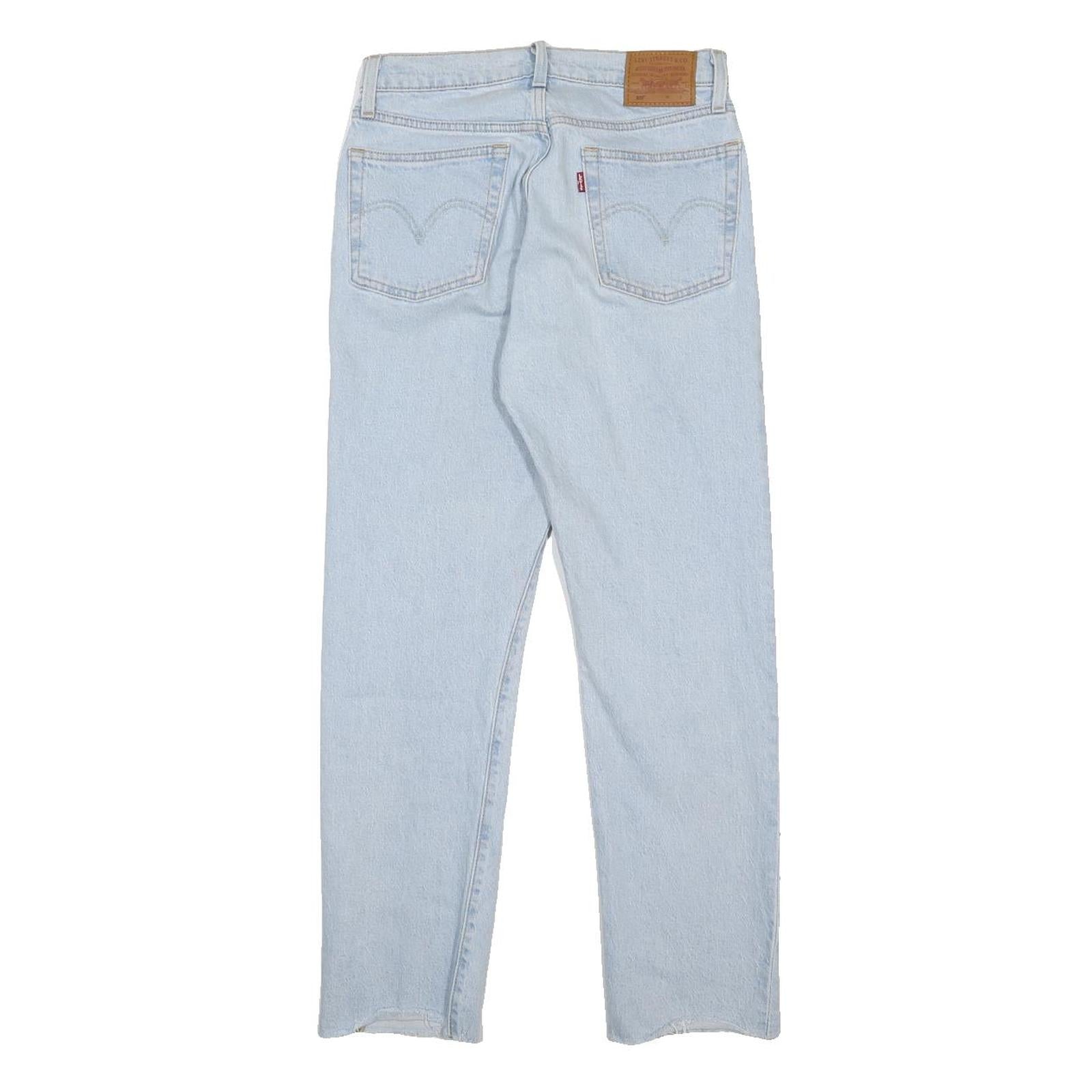 LEVI'S 501 BIG E Womens Jeans Blue Regular Straight Denim Light W27 L28 Classic
