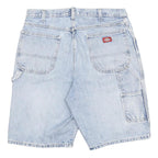 DICKIES Mens Denim Blue Casual Shorts M W36 Cotton Blend Workwear Fit