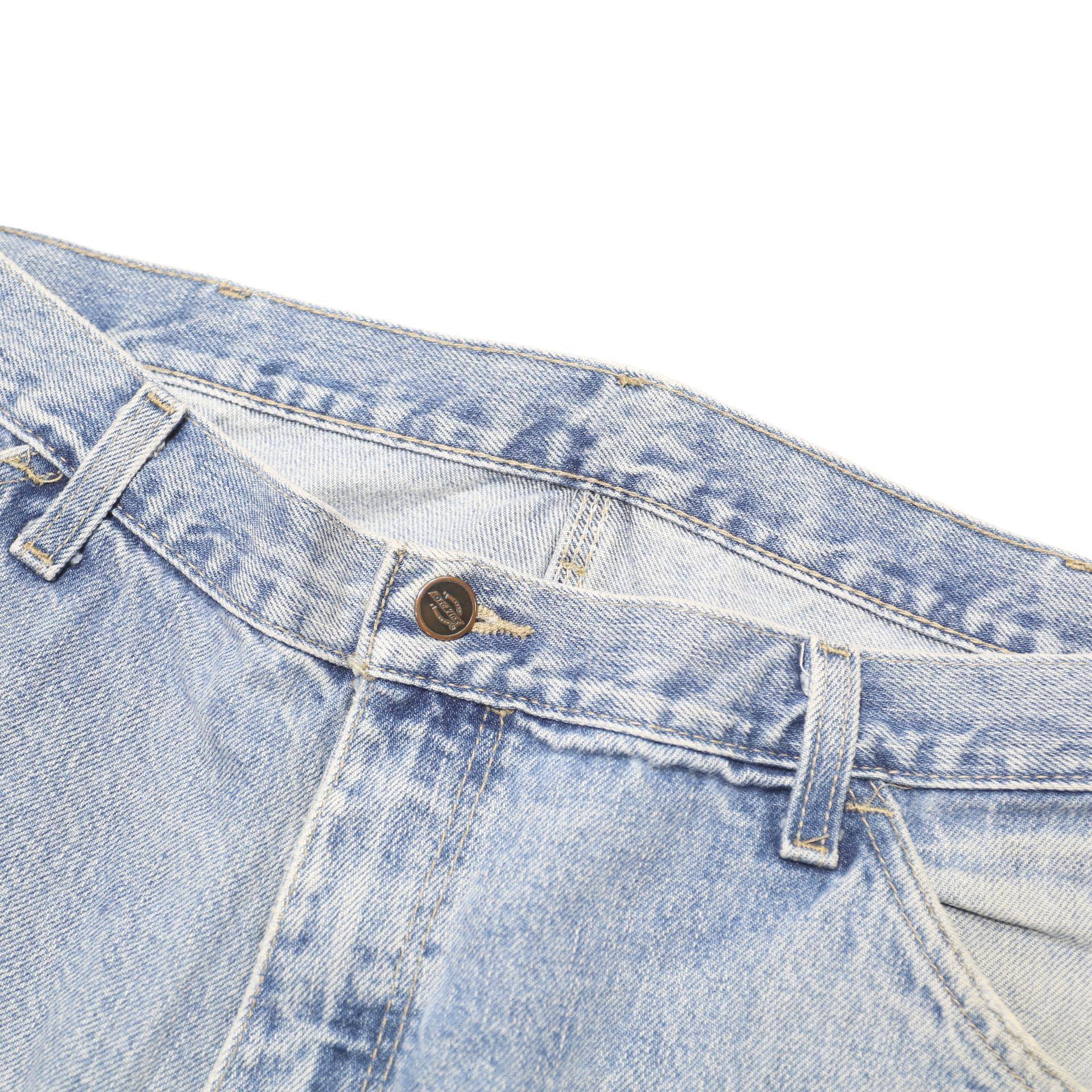 DICKIES Mens Denim Blue Casual Shorts M W36 Cotton Blend Workwear Fit