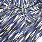 MINT VELVET Womens Blue & White Viscose Day Midi Dress UK 10 Abstract Pattern