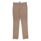 MASSIMO DUTTI Womens Cotton Blend Beige Slim Skinny Trousers W29 L30 Stylish