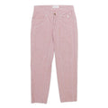 JECKERSON Womens Cotton Blend Pink Regular Straight Trousers W26 L26 Stylish