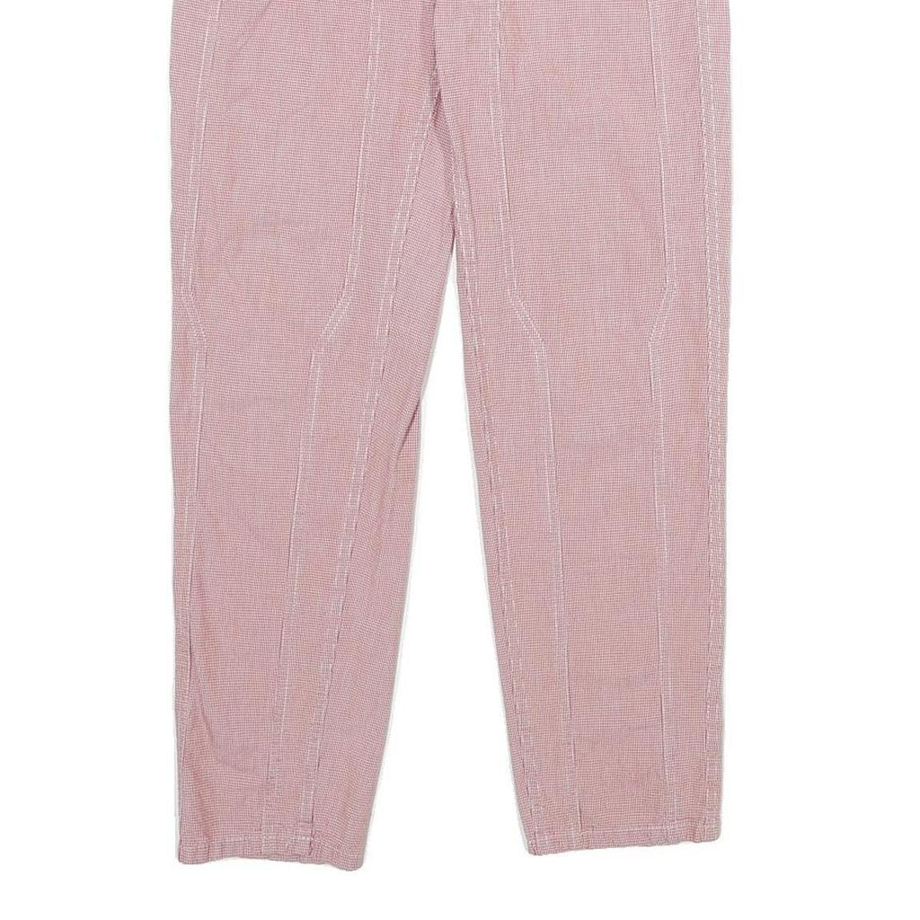 JECKERSON Womens Cotton Blend Pink Regular Straight Trousers W26 L26 Stylish