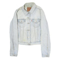 LEVI'S Womens Blue Denim Jacket M Cotton Classic Button Closure Casual