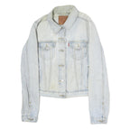 LEVI'S Womens Blue Denim Jacket M Cotton Classic Button Closure Casual