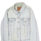 LEVI'S Womens Blue Denim Jacket M Cotton Classic Button Closure Casual