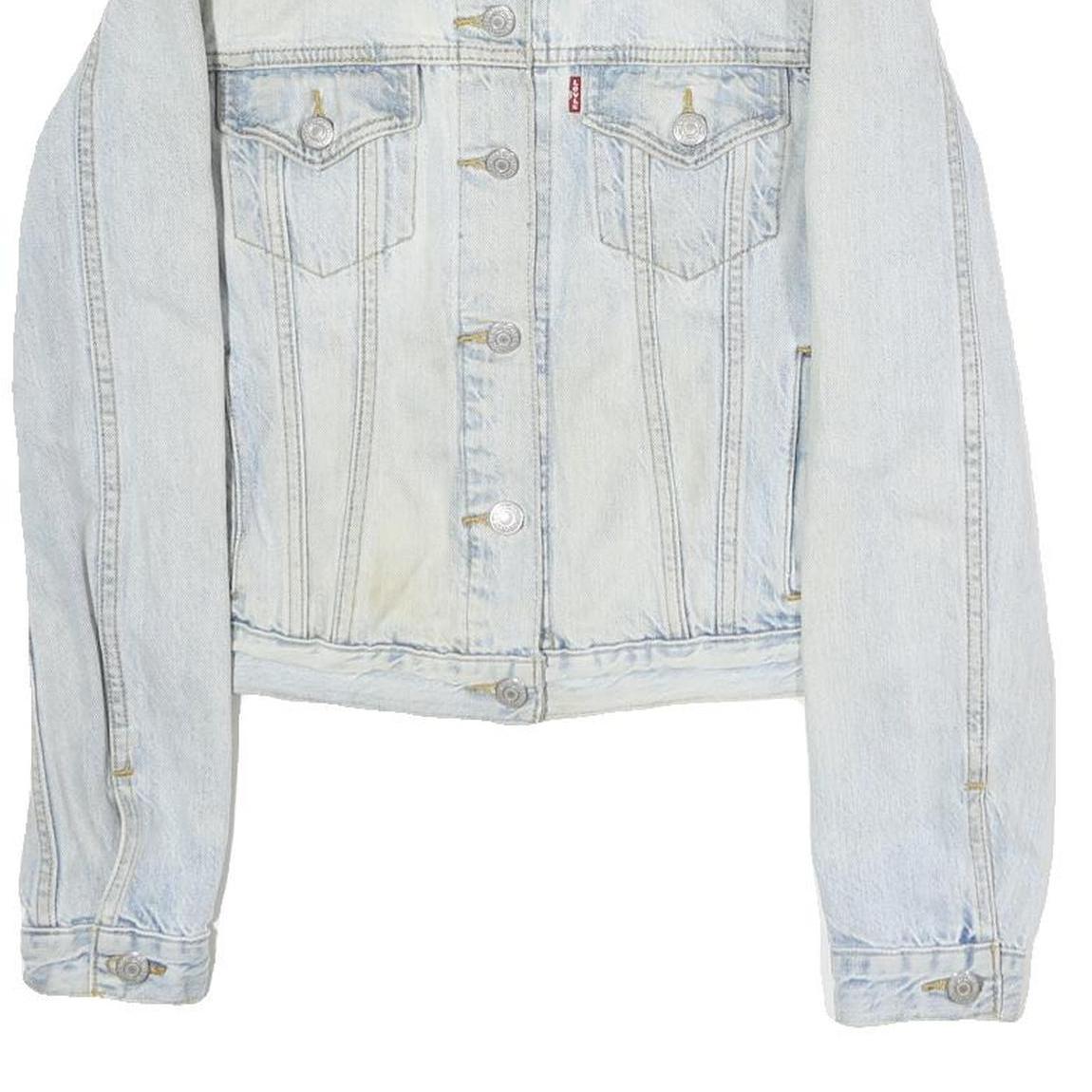 LEVI'S Womens Blue Denim Jacket M Cotton Classic Button Closure Casual