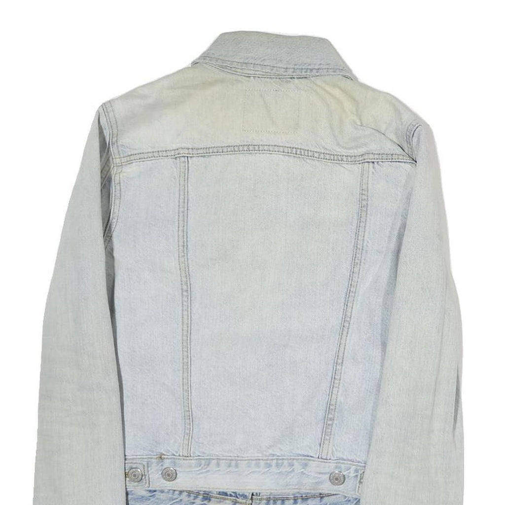 LEVI'S Womens Blue Denim Jacket M Cotton Classic Button Closure Casual