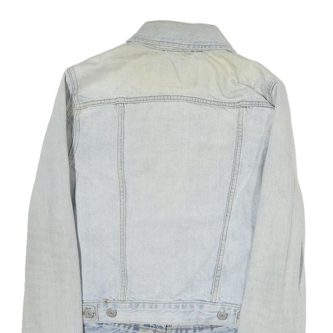 LEVI'S Womens Blue Denim Jacket M Cotton Classic Button Closure Casual