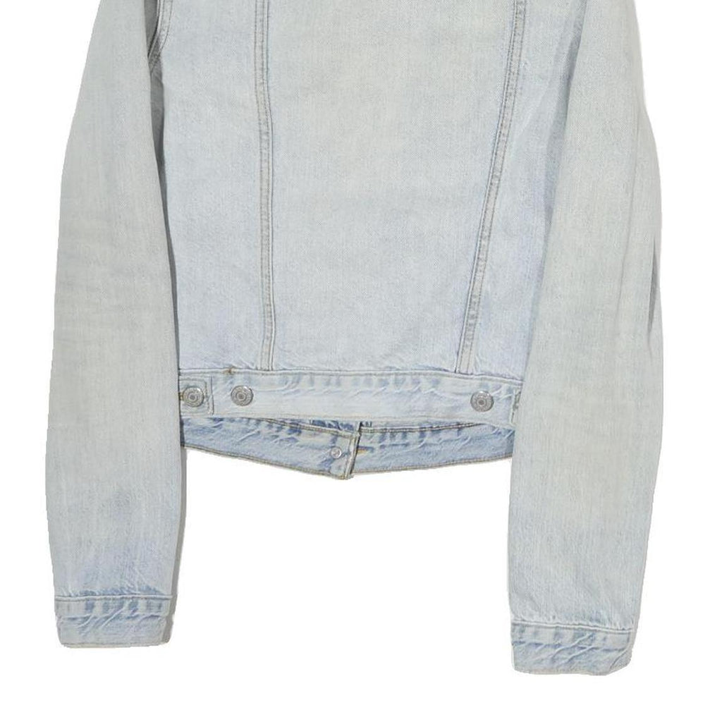 LEVI'S Womens Blue Denim Jacket M Cotton Classic Button Closure Casual