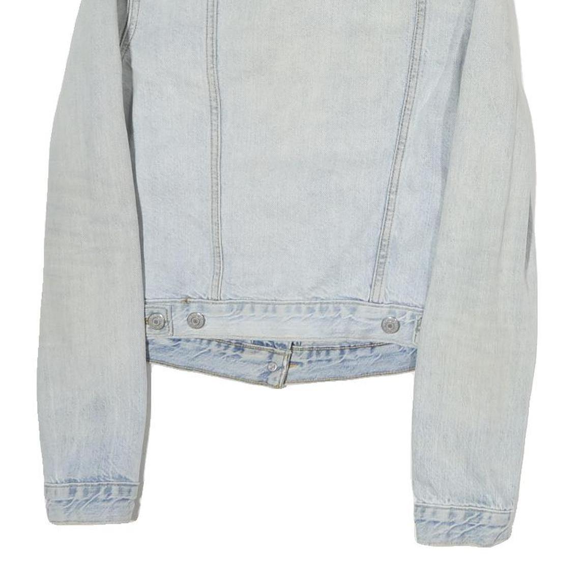 LEVI'S Womens Blue Denim Jacket M Cotton Classic Button Closure Casual