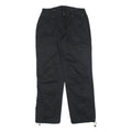 CRANE Womens Polyester Blend Black Relaxed Tapered Trousers W30 L30 Casual