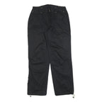 CRANE Womens Polyester Blend Black Relaxed Tapered Trousers W30 L30 Casual