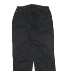 CRANE Womens Polyester Blend Black Relaxed Tapered Trousers W30 L30 Casual
