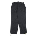 CRANE Womens Polyester Blend Black Relaxed Tapered Trousers W30 L30 Casual